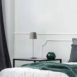 Lampe A Poser Brilliant Kaami Led Gris, 1 Lumiere