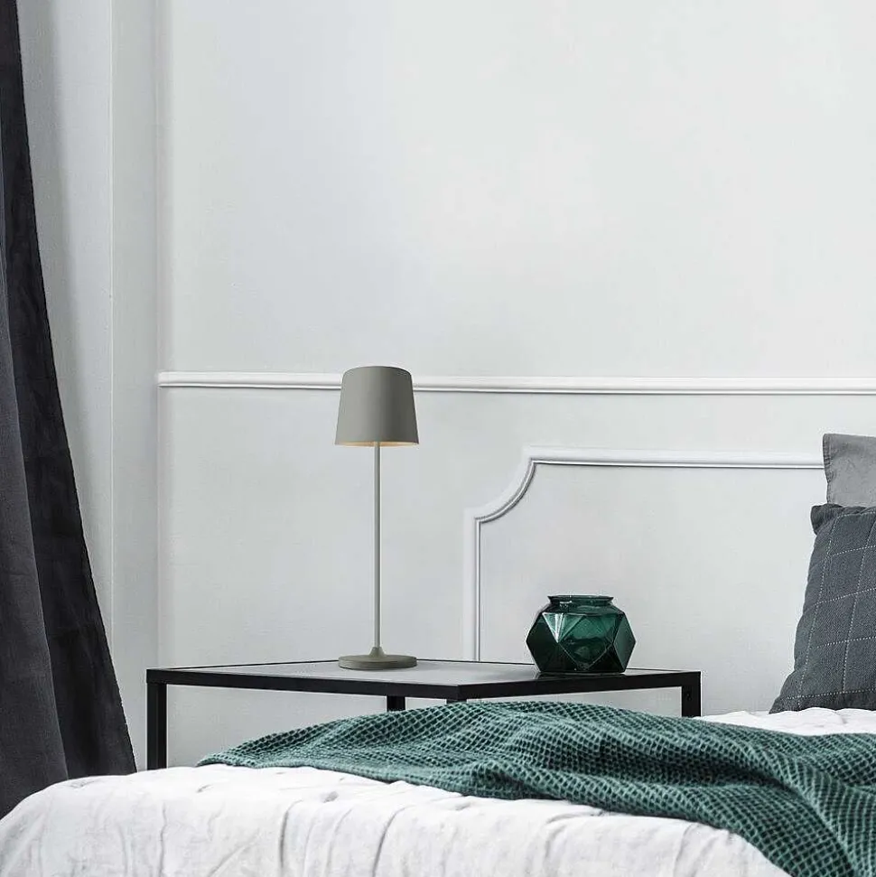 Lampe A Poser Brilliant Kaami Led Gris, 1 Lumiere