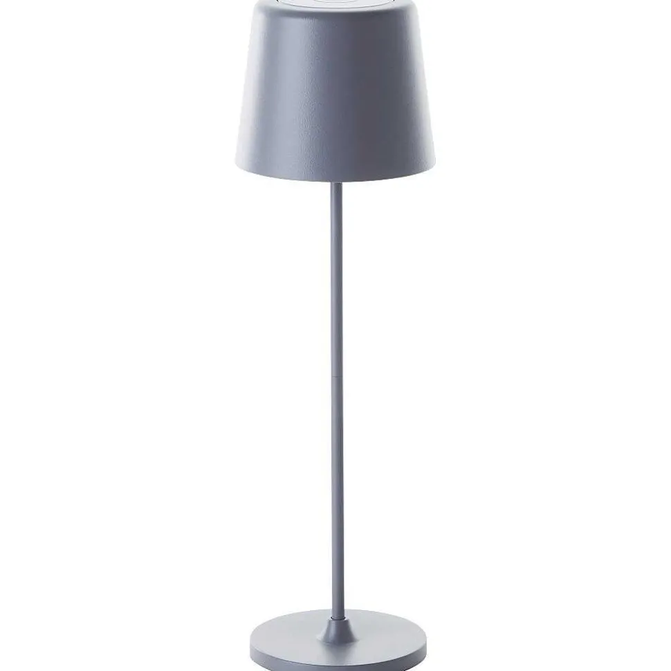 Lampe A Poser Brilliant Kaami Led Gris, 1 Lumiere