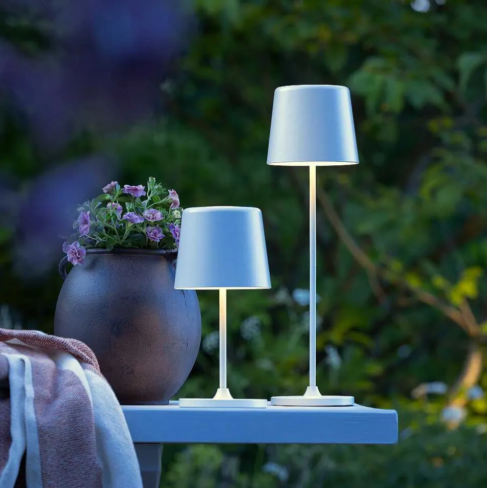 Lampe A Poser Brilliant Kaami Led Blanc, 1 Lumiere