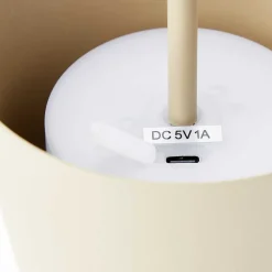 Lampe A Poser Brilliant Kaami Led Brun, 1 Lumiere