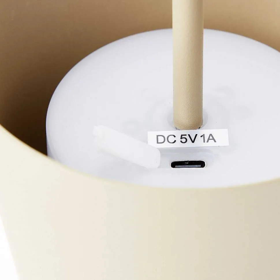 Lampe A Poser Brilliant Kaami Led Brun, 1 Lumiere