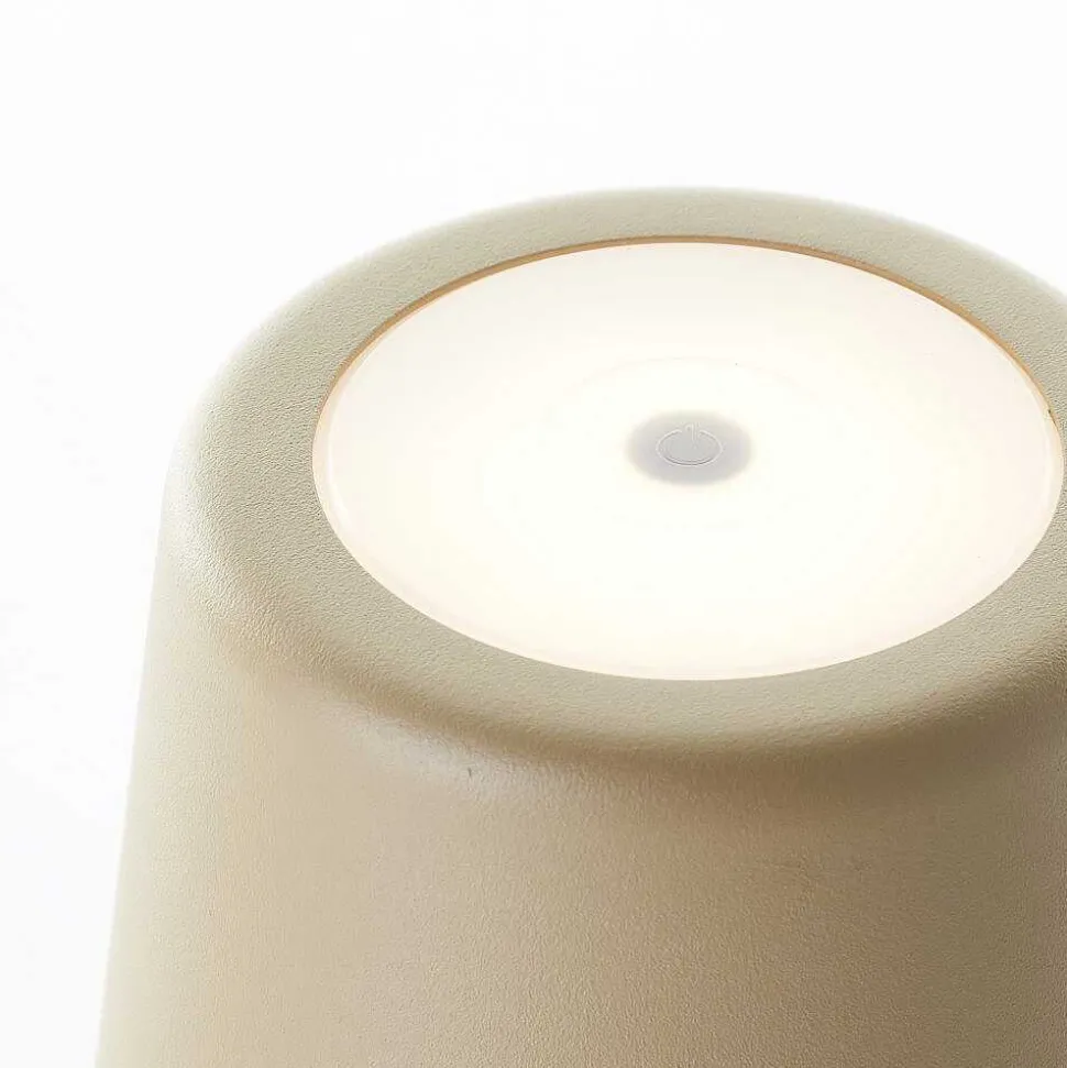 Lampe A Poser Brilliant Kaami Led Brun, 1 Lumiere