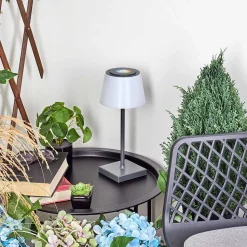 Lampe A Poser Burzaco Led Anthracite, 1 Lumiere, Changeur De Couleurs