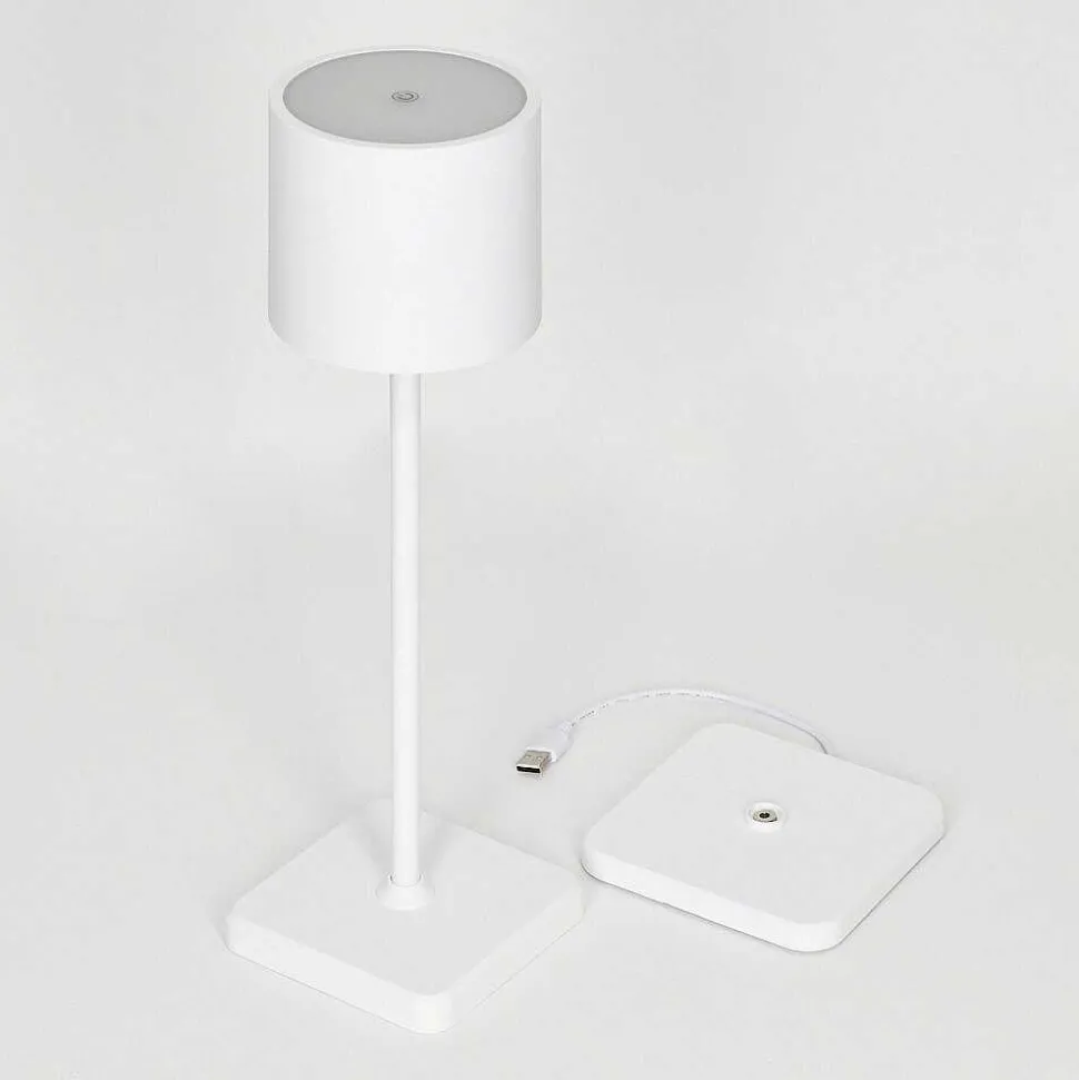 Lampe A Poser Cajas Led Blanc, 1 Lumiere