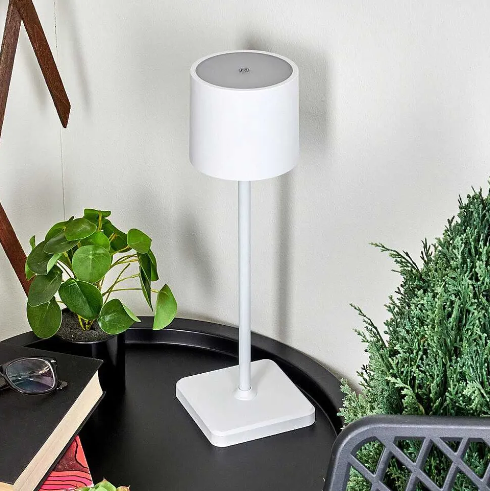 Lampe A Poser Cajas Led Blanc, 1 Lumiere