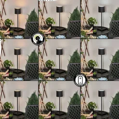 Lampe A Poser Cajas Led Noir, 1 Lumiere