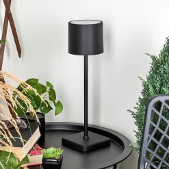 Lampe A Poser Cajas Led Noir, 1 Lumiere