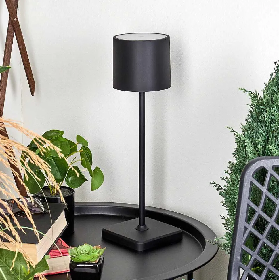 Lampe A Poser Cajas Led Noir, 1 Lumiere