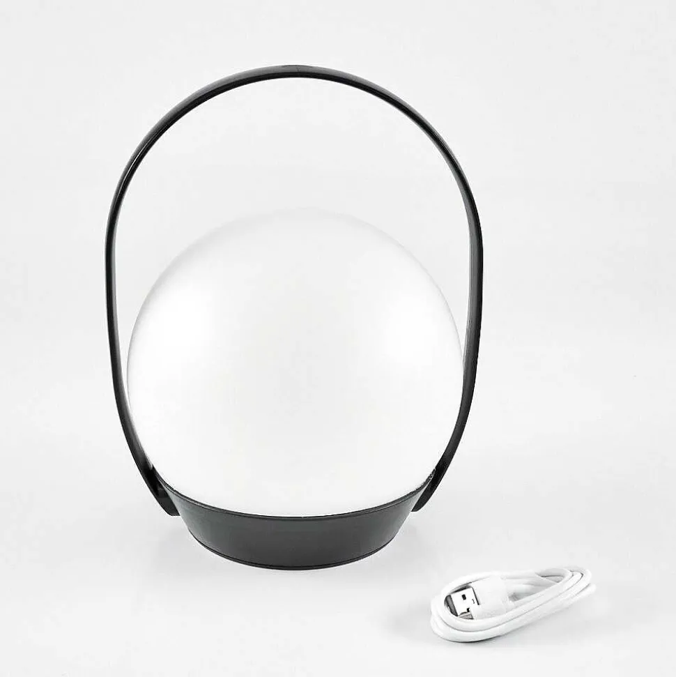 Lampe A Poser Fair Led Noir, 1 Lumiere, Changeur De Couleurs