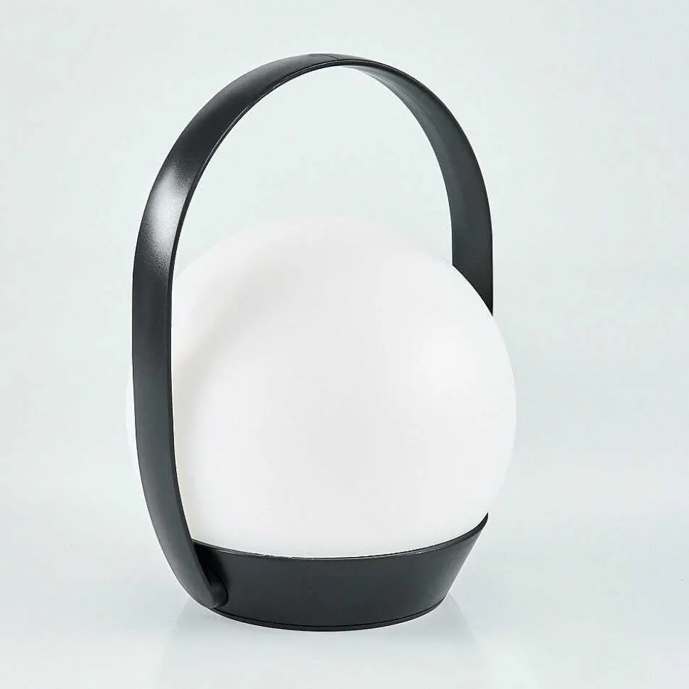 Lampe A Poser Fair Led Noir, 1 Lumiere, Changeur De Couleurs