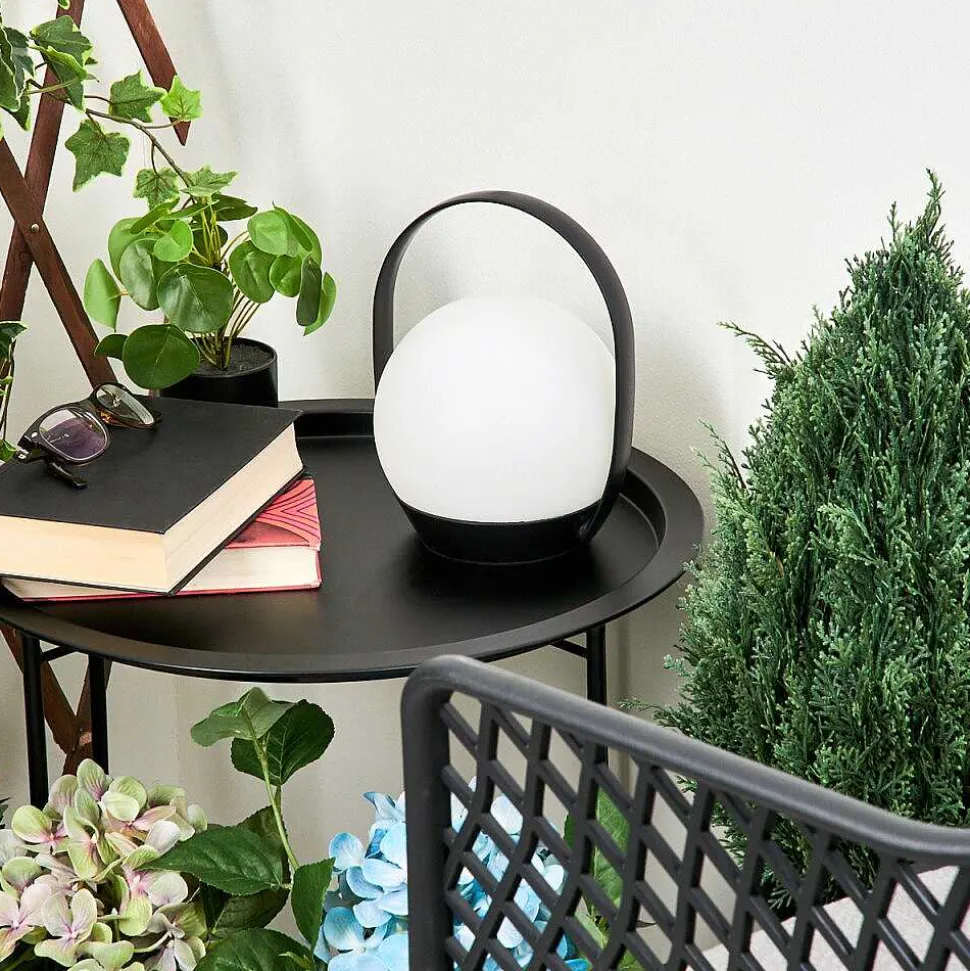 Lampe A Poser Fair Led Noir, 1 Lumiere, Changeur De Couleurs