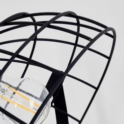 Lampe A Poser Flambeau Noir, 1 Lumiere