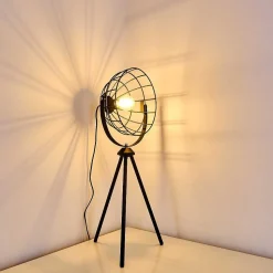 Lampe A Poser Flambeau Noir, 1 Lumiere