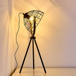 Lampe A Poser Flambeau Noir, 1 Lumiere