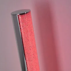 Lampe A Poser Flaut Led Chrome, 1 Lumiere, Telecommandes, Changeur De Couleurs