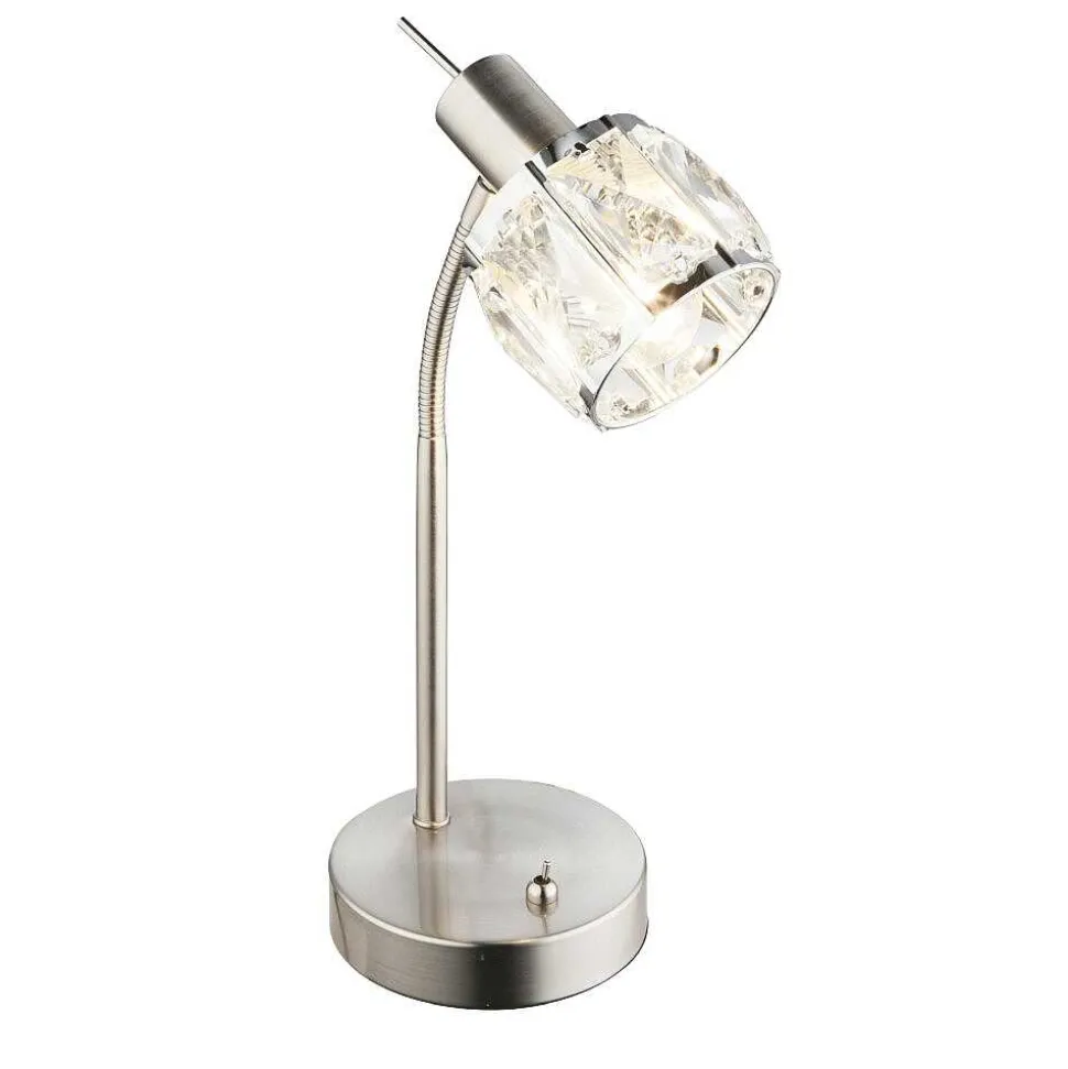 Lampe A Poser Globo Kris Nickel Mat, 1 Lumiere