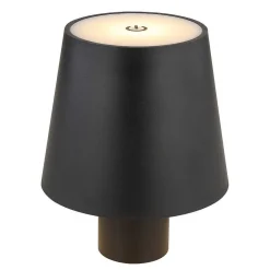 Lampe A Poser Globo Vannie Led Noir, Blanc, 1 Lumiere