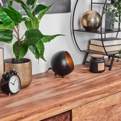 Lampe A Poser Hajo Noir Dore, 1 Lumiere