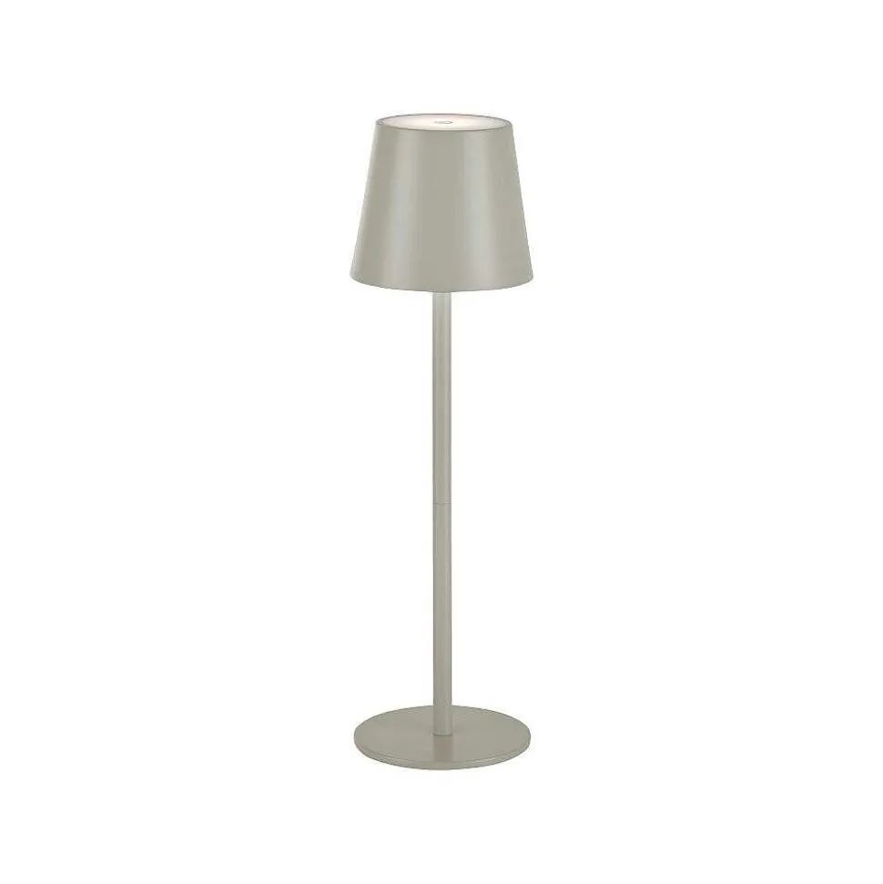 Lampe A Poser Leuchten Direkt Euria Led Gris, 1 Lumiere