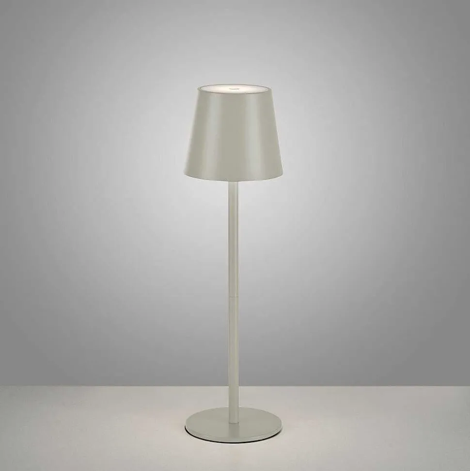 Lampe A Poser Leuchten Direkt Euria Led Gris, 1 Lumiere