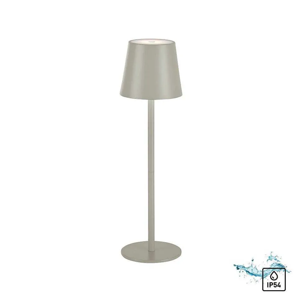 Lampe A Poser Leuchten Direkt Euria Led Gris, 1 Lumiere