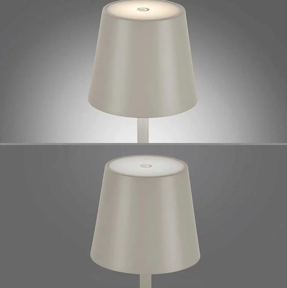 Lampe A Poser Leuchten Direkt Euria Led Gris, 1 Lumiere