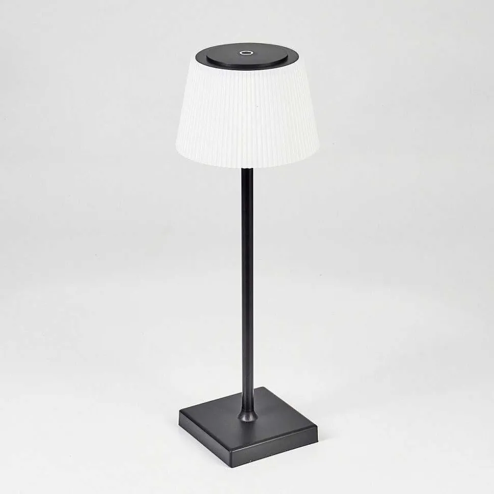 Lampe A Poser Longchamps Led Noir, 1 Lumiere