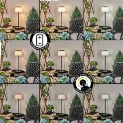 Lampe A Poser Longchamps Led Noir, 1 Lumiere