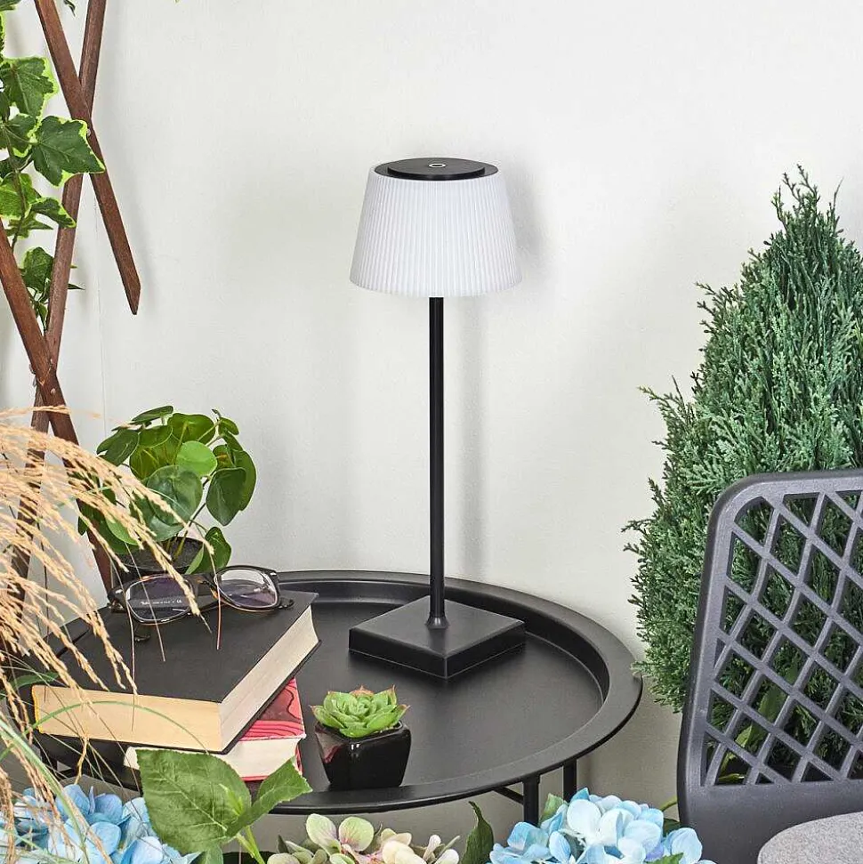 Lampe A Poser Longchamps Led Noir, 1 Lumiere