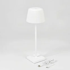 Lampe A Poser Longchamps Led Blanc, 1 Lumiere