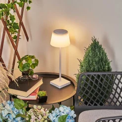 Lampe A Poser Longchamps Led Blanc, 1 Lumiere