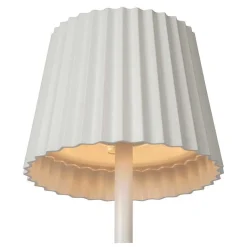 Lampe A Poser Lucide Justine Led Blanc, 1 Lumiere