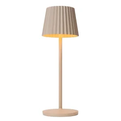 Lampe A Poser Lucide Justine Led Beige, 1 Lumiere