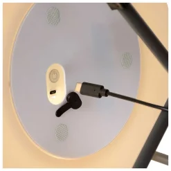 Lampe A Poser Lucide Pyramid Led Anthracite, 1 Lumiere