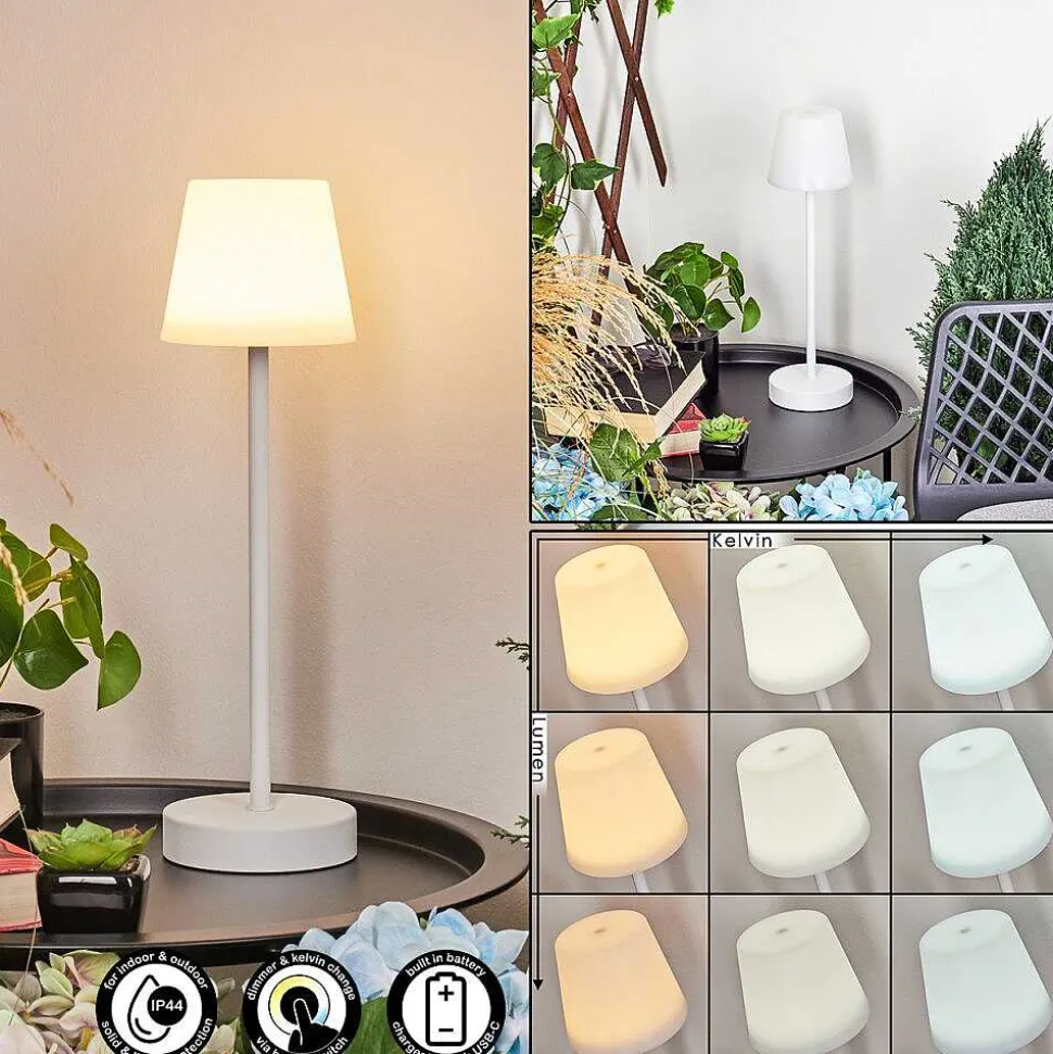 Lampe A Poser Maza Led Blanc, 1 Lumiere