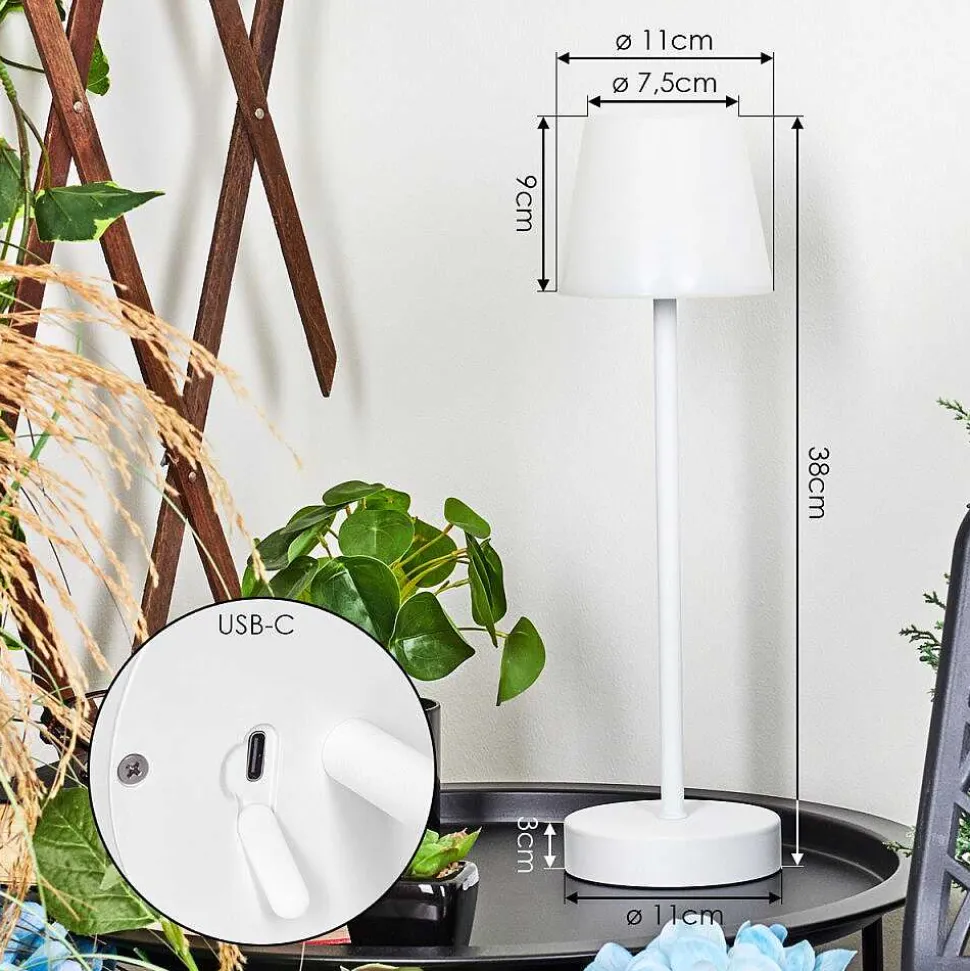 Lampe A Poser Maza Led Blanc, 1 Lumiere