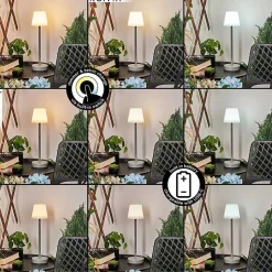 Lampe A Poser Maza Led Gris, 1 Lumiere