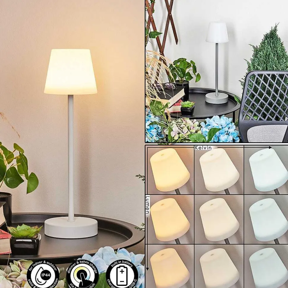 Lampe A Poser Maza Led Gris, 1 Lumiere