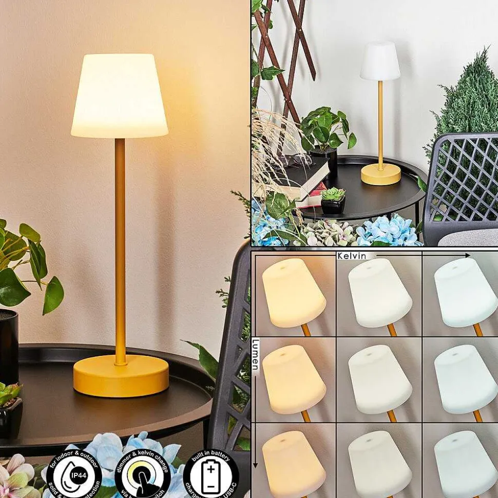 Lampe A Poser Maza Led Jaune, 1 Lumiere