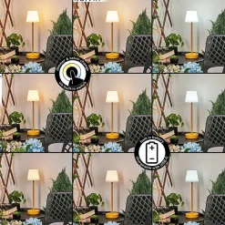 Lampe A Poser Maza Led Jaune, 1 Lumiere