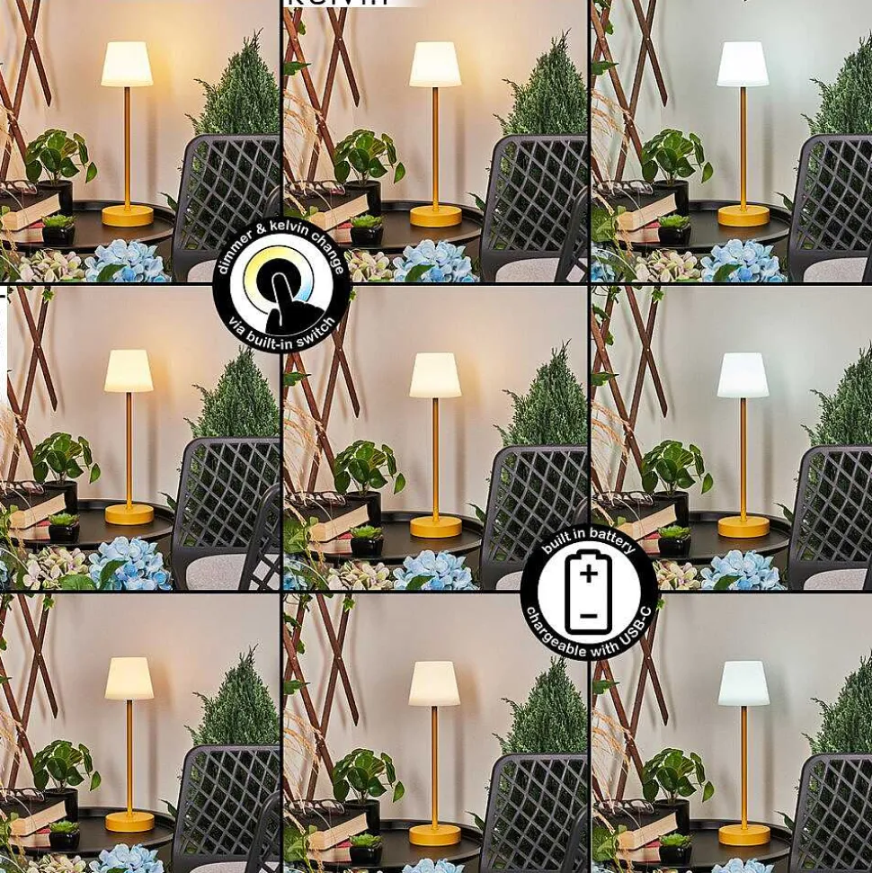 Lampe A Poser Maza Led Jaune, 1 Lumiere