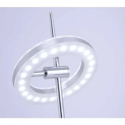 Lampe A Poser Paul Neuhaus Q-Amy Led Acier Inoxydable, 2 Lumieres, Telecommandes