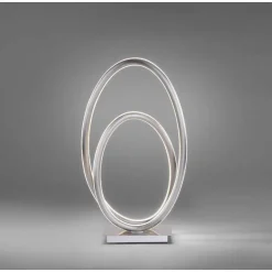 Lampe A Poser Paul Neuhaus Q-Nevio Led Nickel Mat, 1 Lumiere, Telecommandes