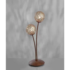 Lampe A Poser Paul Neuhaus Greta Rouille, 2 Lumieres