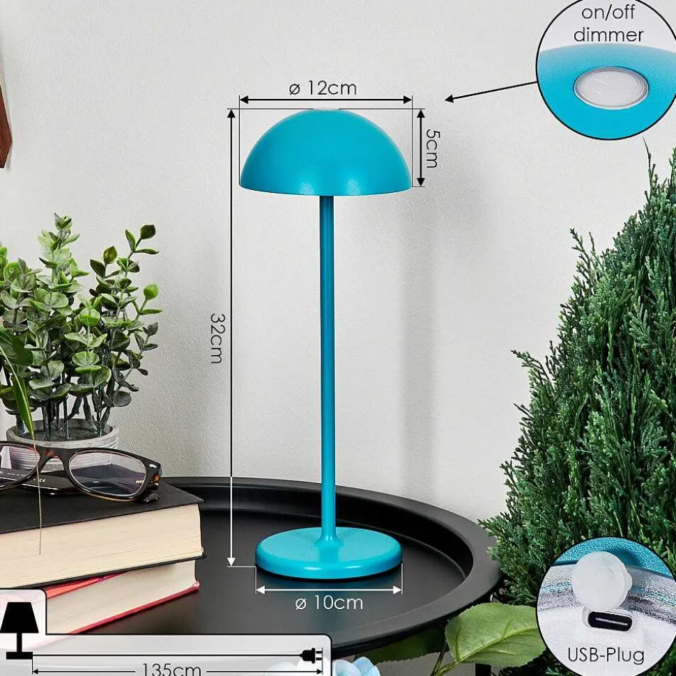 Lampe A Poser Pelaro Led Bleu, 1 Lumiere