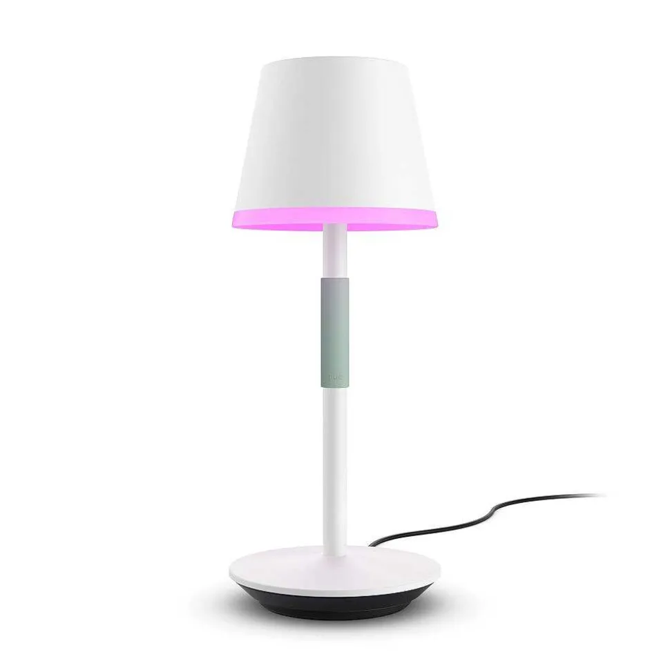 Lampe A Poser Philips Hue Go Led Vert, Blanc, 1 Lumiere, Changeur De Couleurs