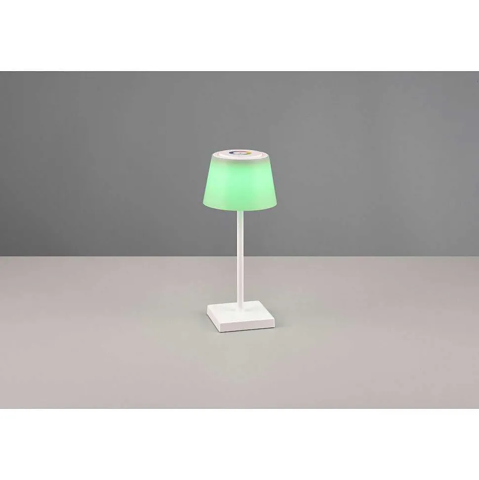 Lampe A Poser Reality Sanchez Led Blanc, 1 Lumiere, Changeur De Couleurs