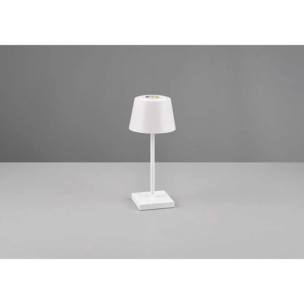 Lampe A Poser Reality Sanchez Led Blanc, 1 Lumiere, Changeur De Couleurs