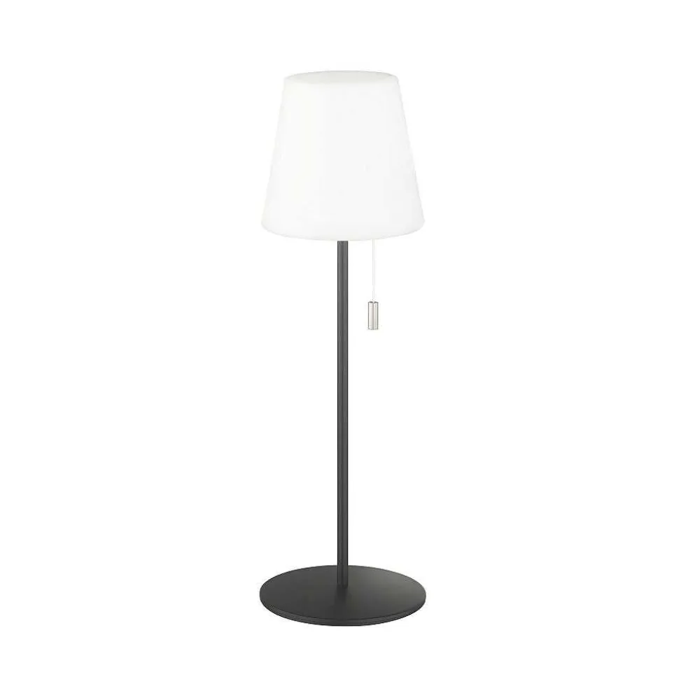 Lampe A Poser Schoner Wohnen-Kollektion Talent Led Anthracite, 1 Lumiere, Telecommandes, Changeur De Couleurs